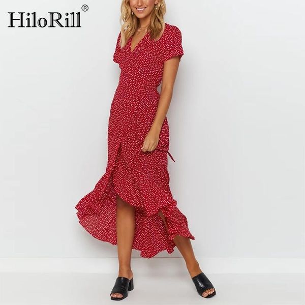 hilorill women floral print boho long dresses short sleeve ruffle party maxi dress split wrap beach dress summer sundress1, Black;gray
hilorill women floral print boho long dresses short sleeve ruffle party maxi dress split wrap beach dress summer sundress1, Black;gray