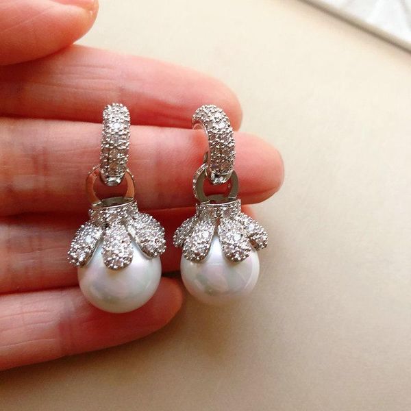dangle & chandelier bilincolor silver color crytal clear cubic zircon round white pearl earring for women
dangle & chandelier bilincolor silver color crytal clear cubic zircon round white pearl earring for women