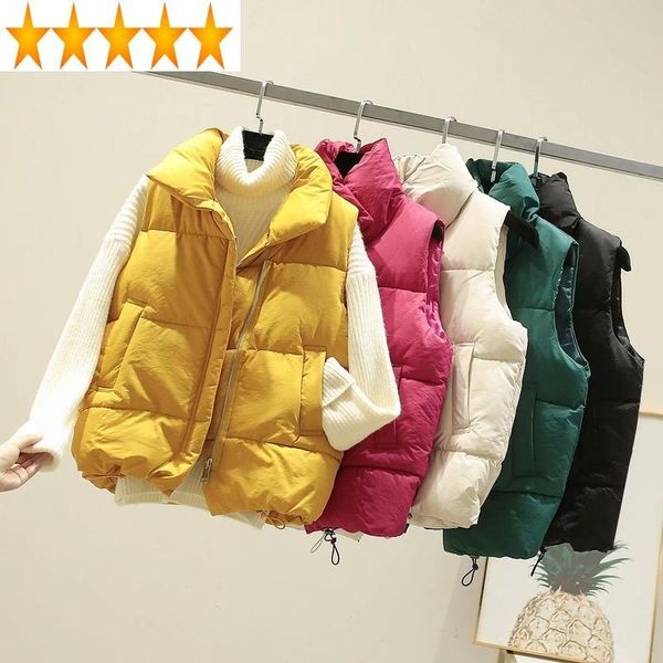 2021 women's sleeveless jacket winter autumn down cotton vest jackets female short fashion coats woman parkas ropa tn147, Black;white
2021 women's sleeveless jacket winter autumn down cotton vest jackets female short fashion coats woman parkas ropa tn147, Black;white