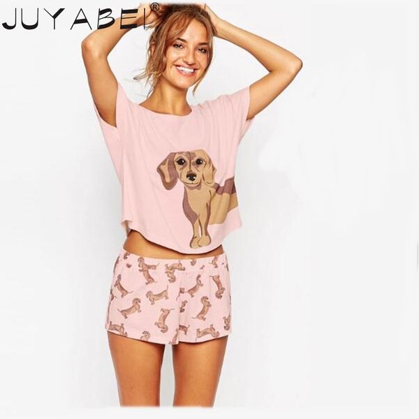 add pink add size cute women's sleepwear sets dachshund print 2 pieces set crop + shorts elastic waist loose plus size, Black;red
add pink add size cute women's sleepwear sets dachshund print 2 pieces set crop + shorts elastic waist loose plus size, Black;red