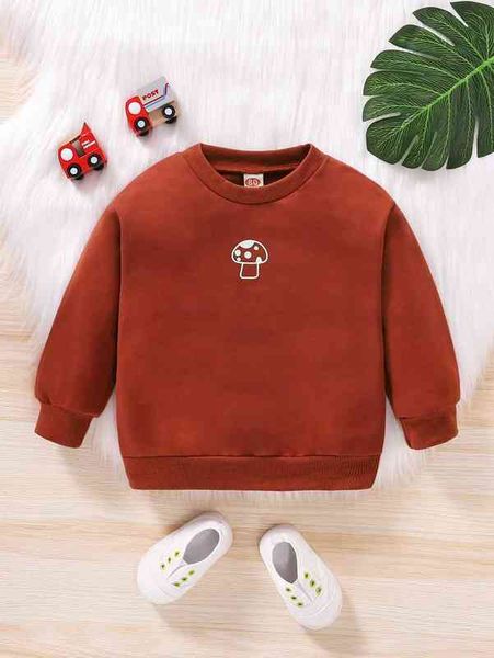 baby mushroom print sweatshirt she, Black
baby mushroom print sweatshirt she, Black