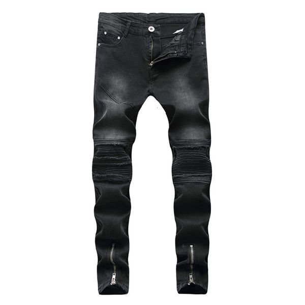 2021 new high-quality black man biker punk jeans hiphop street design rock star destroyed skinny eret, Blue
2021 new high-quality black man biker punk jeans hiphop street design rock star destroyed skinny eret, Blue