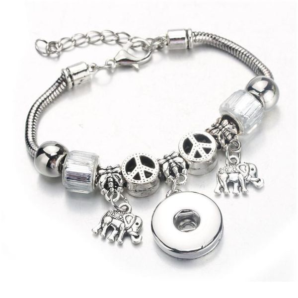new 6 colors elephant pendant bracelet lobster buckle snake chain bangles beaded bracelet fit 18mm snap women bbysan, Golden;silver
new 6 colors elephant pendant bracelet lobster buckle snake chain bangles beaded bracelet fit 18mm snap women bbysan, Golden;silver