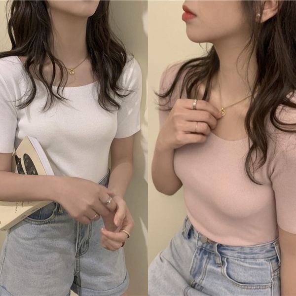 ui1iu women's short and summer thin large neckline ice silk spring t-shirt square t-shirt half sleeve neck short sleeve odlib, White;black
ui1iu women's short and summer thin large neckline ice silk spring t-shirt square t-shirt half sleeve neck short sleeve odlib, White;black
