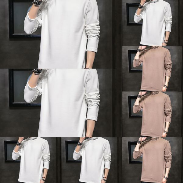 2020 long sleeve t-shirt men's spring t-shirt sweater and autumn self-cultivation korean student leisure trend bottom coat fashion swea, Black
2020 long sleeve t-shirt men's spring t-shirt sweater and autumn self-cultivation korean student leisure trend bottom coat fashion swea, Black