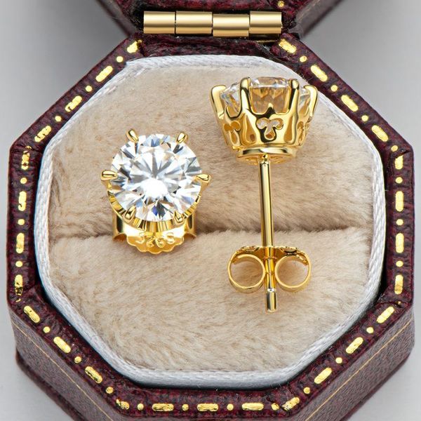 stud 18k yellow gold plated 0.5 carat brilliant cut diamond test past d color moissanite earrings silver 925 original, Golden;silver
stud 18k yellow gold plated 0.5 carat brilliant cut diamond test past d color moissanite earrings silver 925 original, Golden;silver