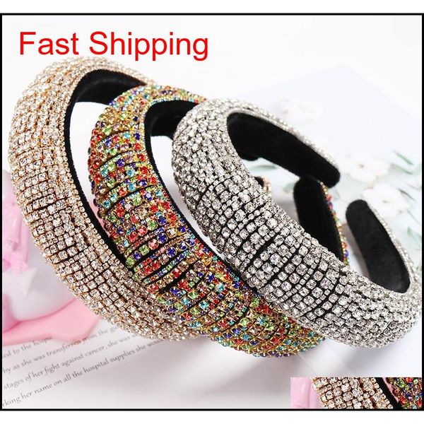 rainbow rhinestone padded headbands for women girls luxury thick full diamond sponge hairbands women crystal hair ac jllfyd dh_garden, Silver
rainbow rhinestone padded headbands for women girls luxury thick full diamond sponge hairbands women crystal hair ac jllfyd dh_garden, Silver