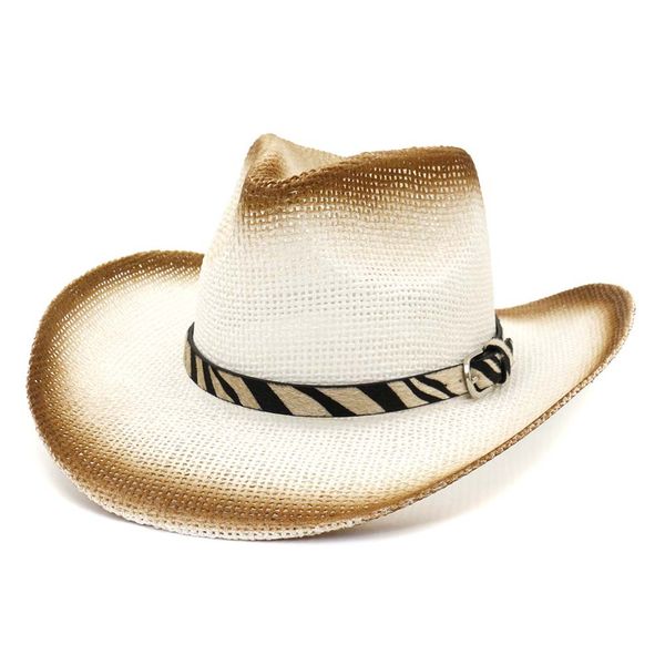 trendy summer brown spray-painted paper straw cowboy hats men women wide brim beach sun protection hat white jazz panama cap, Blue;gray
trendy summer brown spray-painted paper straw cowboy hats men women wide brim beach sun protection hat white jazz panama cap, Blue;gray