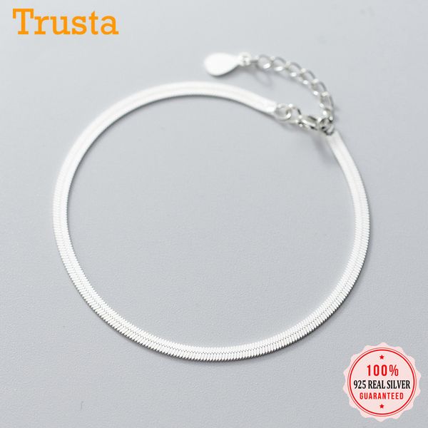 trusta minimalist real 925 sterling silver design flat snake bone chain bracelet for women silver 925 bracelet jewelry da696 1028, Black
trusta minimalist real 925 sterling silver design flat snake bone chain bracelet for women silver 925 bracelet jewelry da696 1028, Black