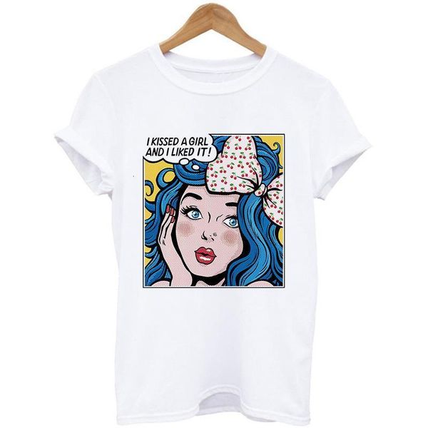 cartoon modern girl print ladies round neck summer comfortable fashion loose casual t-shirt student harajuku, White
cartoon modern girl print ladies round neck summer comfortable fashion loose casual t-shirt student harajuku, White