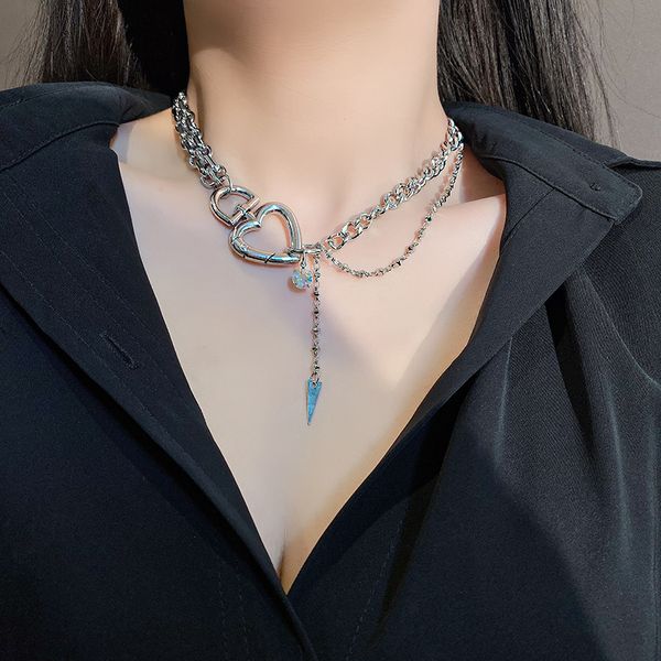 ins cool wind clavicle chain women hip hop trendy necklaces and neck accessories, Silver
ins cool wind clavicle chain women hip hop trendy necklaces and neck accessories, Silver