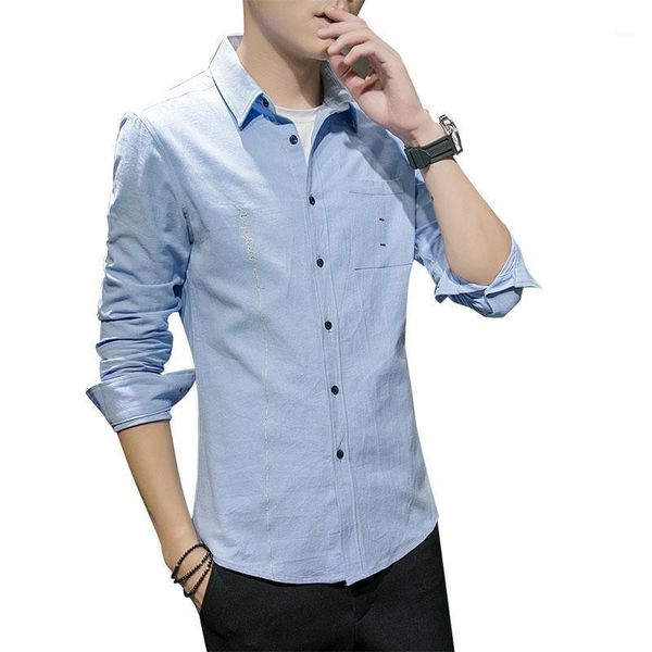 men casual shirts 2021 autumn new fashion solid color man long sleeve cotton slim fit casual business button shirt 1, White;black
men casual shirts 2021 autumn new fashion solid color man long sleeve cotton slim fit casual business button shirt 1, White;black