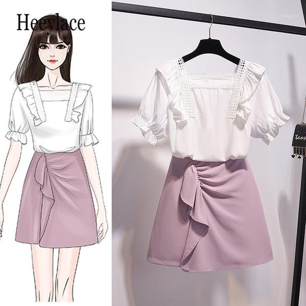 women summer korean sweat two piece set for women white chiffon blouse and a-line pleated skirt set office ladies outfits1
women summer korean sweat two piece set for women white chiffon blouse and a-line pleated skirt set office ladies outfits1