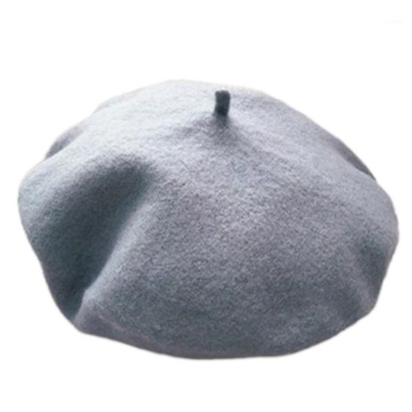 women winter warm faux wool elastic beret hat simple solid color retro classic french artist painter elegant beanie cap1, Blue;gray
women winter warm faux wool elastic beret hat simple solid color retro classic french artist painter elegant beanie cap1, Blue;gray