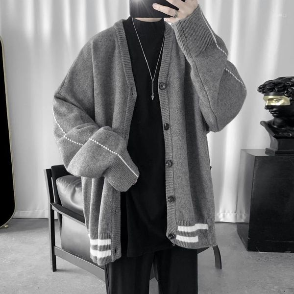 korean style man sweaters casual loose harajuku cardigan winter crop oversized man sweaters pull hiver men's clothing db60my1, White;black
korean style man sweaters casual loose harajuku cardigan winter crop oversized man sweaters pull hiver men's clothing db60my1, White;black