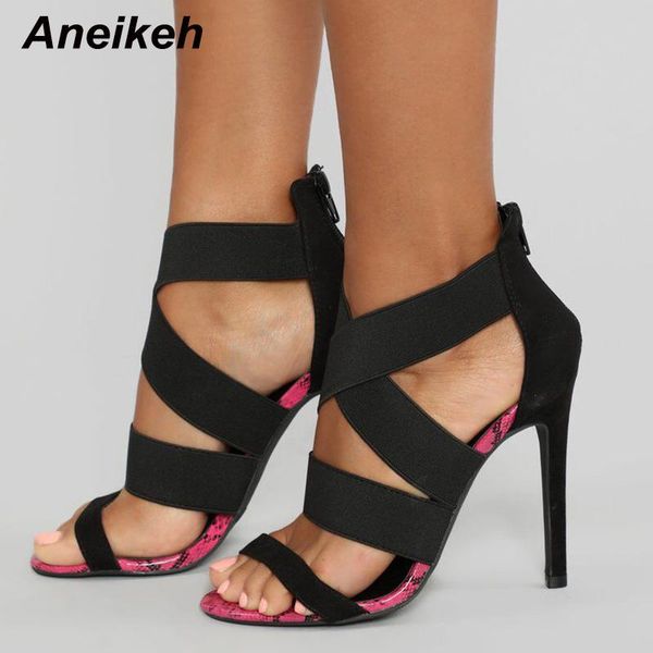 aneikeh new stretch fabric shoes woman heeled sandals bandage ankle strap pumps super high heels 11 cm peep toe dress lady shoes, Black
aneikeh new stretch fabric shoes woman heeled sandals bandage ankle strap pumps super high heels 11 cm peep toe dress lady shoes, Black