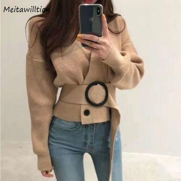 women elegant belt cardigan 2020 vintage knitted sweater autumn winter korean v-neck long sleeve outwear 1, White
women elegant belt cardigan 2020 vintage knitted sweater autumn winter korean v-neck long sleeve outwear 1, White