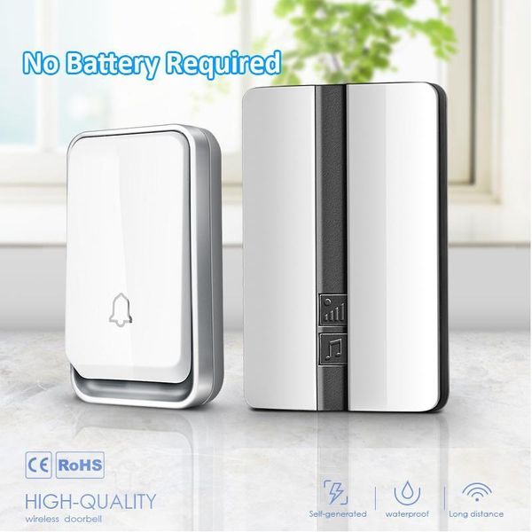 wireless doorbell waterproof self-powered smart door bell home no battery required cordless ring dong chime timbre calling1
wireless doorbell waterproof self-powered smart door bell home no battery required cordless ring dong chime timbre calling1