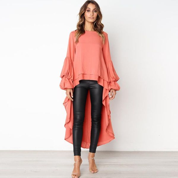 berydress new arrival coral ruffled long lantern sleeve loose sweet tees autumn style street wear casual women's 20181, White
berydress new arrival coral ruffled long lantern sleeve loose sweet tees autumn style street wear casual women's 20181, White