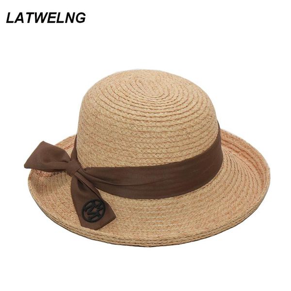 wide brim hats elegant french bucket hat for women fashion curling raffia bow sun beach on holiday wholesale s1222, Blue;gray
wide brim hats elegant french bucket hat for women fashion curling raffia bow sun beach on holiday wholesale s1222, Blue;gray