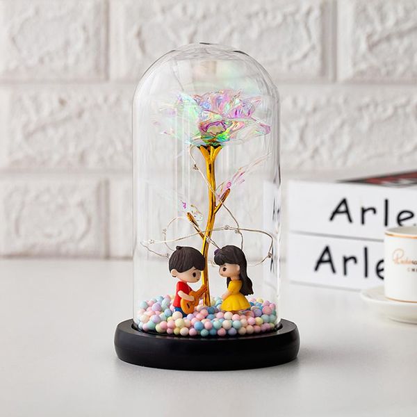 artificial eternal rose flower led light in glass cover foil rose artificial decoration for mother valentines day gifts
artificial eternal rose flower led light in glass cover foil rose artificial decoration for mother valentines day gifts
