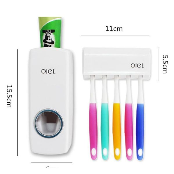 1 set tooth brush holder matic toothpaste dispenser +5 toothbrush holder toothbrush wall mount s jllgvp lajiaoyard
1 set tooth brush holder matic toothpaste dispenser +5 toothbrush holder toothbrush wall mount s jllgvp lajiaoyard