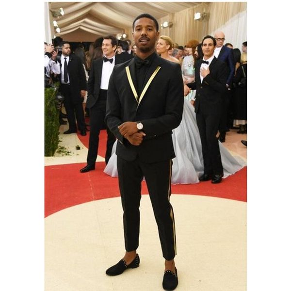 men's suits & blazers gold lapel 2021 handsome black mens set groom tuxedos (jacket+pants) wedding party prom blazer design, White;black
men's suits & blazers gold lapel 2021 handsome black mens set groom tuxedos (jacket+pants) wedding party prom blazer design, White;black