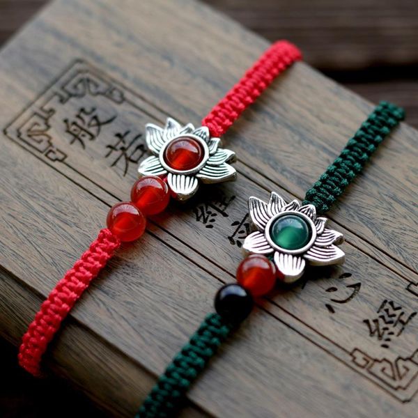 beaded, strands lko silver plated lucky red rope hand made bracelet for man and women national style thai, Black
beaded, strands lko silver plated lucky red rope hand made bracelet for man and women national style thai, Black