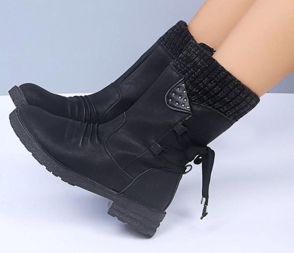 boots autumn early winter shoes women flat heel fashion knitting patchwork women's short botas, Black
boots autumn early winter shoes women flat heel fashion knitting patchwork women's short botas, Black