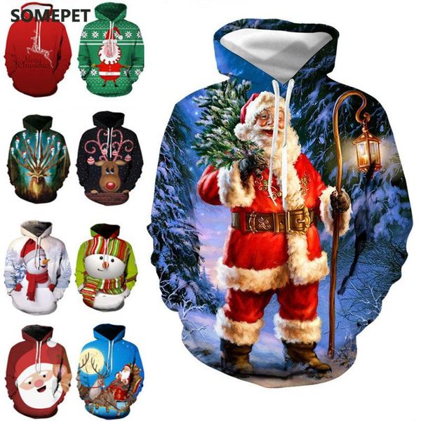 women christmas hoodie ladies autumn winter cartoon santa snowman full sleeve o-neck casual sweatshirts, Black 
women christmas hoodie ladies autumn winter cartoon santa snowman full sleeve o-neck casual sweatshirts, Black