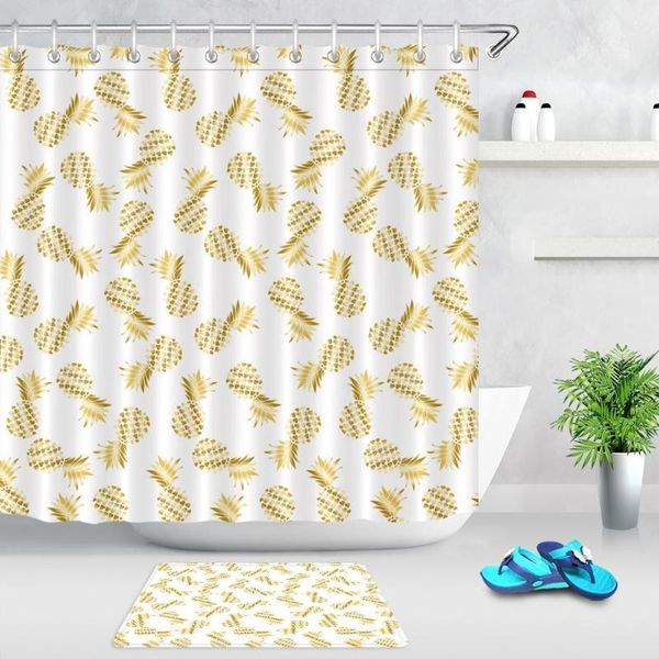 gold pineapple shower curtain summer tropical fruit bathroom decor fabric polyester durable waterproof home bath curtains1
gold pineapple shower curtain summer tropical fruit bathroom decor fabric polyester durable waterproof home bath curtains1