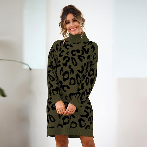 minboutique fashion girl sweaters women leopard print long warm knitted turtleneck pullover autumn winter ladies tunic clothing, White;black
minboutique fashion girl sweaters women leopard print long warm knitted turtleneck pullover autumn winter ladies tunic clothing, White;black
