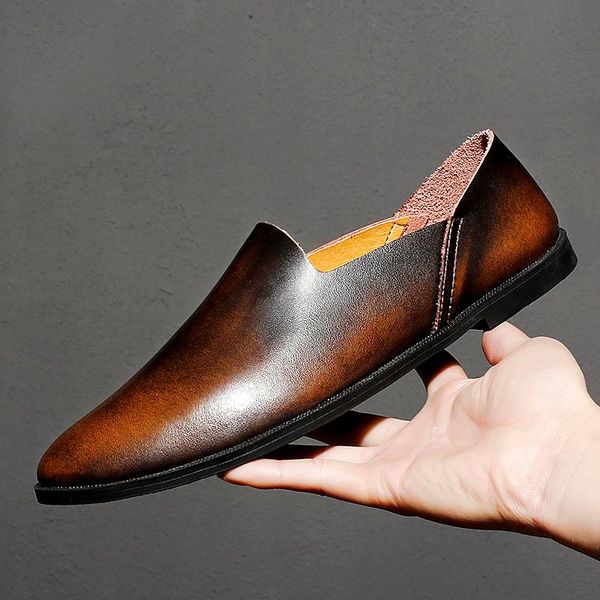 genuine leather casual shoes men 2020 mens loafers moccasins breathable slip on brown driving shoes, Black
genuine leather casual shoes men 2020 mens loafers moccasins breathable slip on brown driving shoes, Black