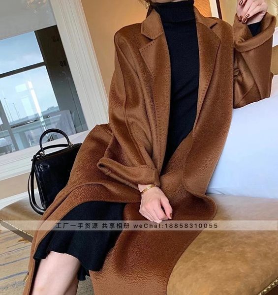 cashmere coat female max 20 qiu dong with ripples cloth coat labbro robe model, Black
cashmere coat female max 20 qiu dong with ripples cloth coat labbro robe model, Black