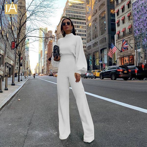 2020 fall elegant street women sleeve casual jumpsuit vacation high street romper overalls, Black;white
2020 fall elegant street women sleeve casual jumpsuit vacation high street romper overalls, Black;white