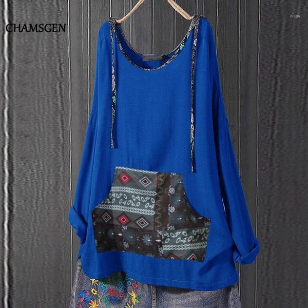 chamsgend harajukut shirt women tshirts casual loose long sleeve vintage print pocket hooded streetwear korean clothes f681, White
chamsgend harajukut shirt women tshirts casual loose long sleeve vintage print pocket hooded streetwear korean clothes f681, White