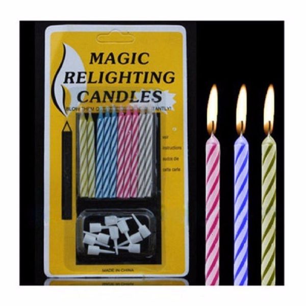 factory price toy 10 pcs/set magic relighting funny tricky eternal blowing candles party joke birthday cake decors
factory price toy 10 pcs/set magic relighting funny tricky eternal blowing candles party joke birthday cake decors
