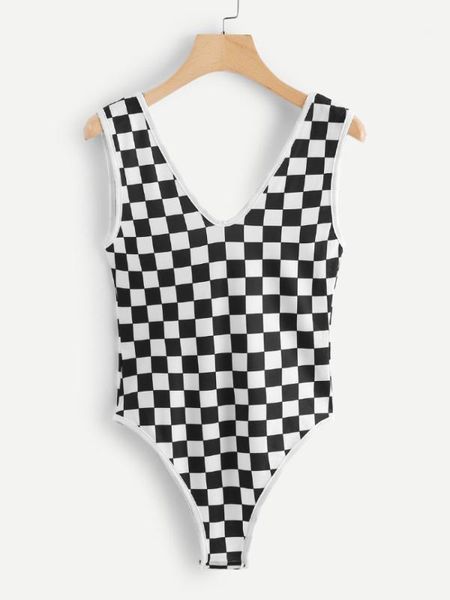 women plaid wave print bodysuit beach style skinny v-neck bodysuit female summer beach swimming clothes fashion1, Black;white
women plaid wave print bodysuit beach style skinny v-neck bodysuit female summer beach swimming clothes fashion1, Black;white