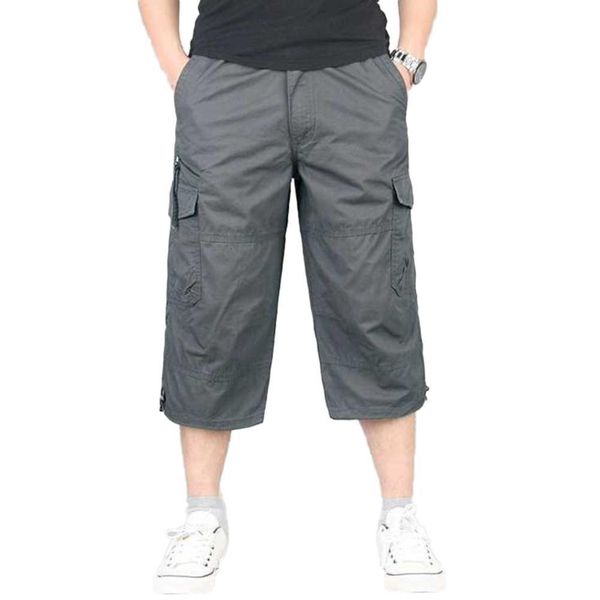men shorts solid color breathable pocket loose straight capri cropped trousers men's clothing summer, White;black
men shorts solid color breathable pocket loose straight capri cropped trousers men's clothing summer, White;black