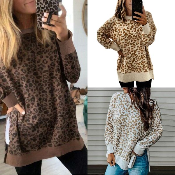 xtzrk 14 colors 2020 autumn and sleeve leopard print round neck winter bnac1 irregular coat sweater women's coat sweater 600218 long, Black
xtzrk 14 colors 2020 autumn and sleeve leopard print round neck winter bnac1 irregular coat sweater women's coat sweater 600218 long, Black