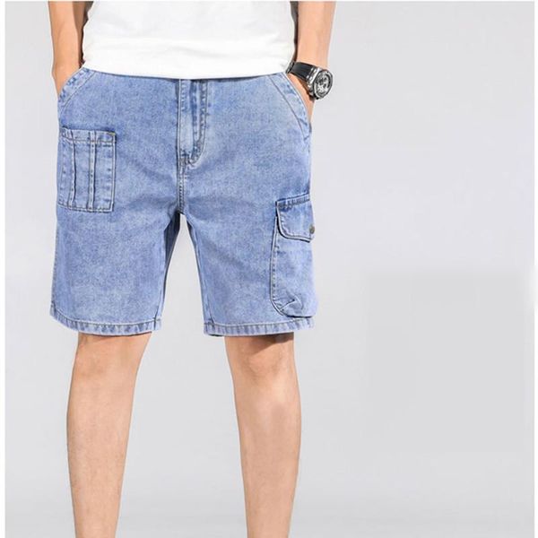 men's shorts fashion side pockets male 2021 summer jeans elastic waist plus size casual cargo short pants 5xl 6xl 7xl, White;black
men's shorts fashion side pockets male 2021 summer jeans elastic waist plus size casual cargo short pants 5xl 6xl 7xl, White;black