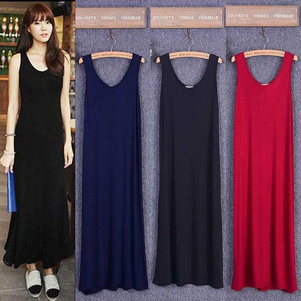 2020 summer women long black dress ankle-length o-neck sleeveless streetwear gray blue modal cotton home dresses1, Black;gray
2020 summer women long black dress ankle-length o-neck sleeveless streetwear gray blue modal cotton home dresses1, Black;gray