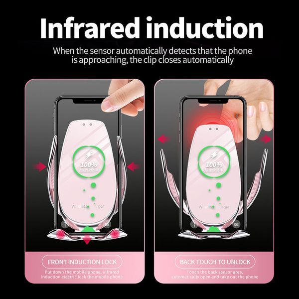 car mobile phone holder, wireless charging, 15w fast charging, suitable for most smart phones, automatic induction, air outlet,iphone etc
car mobile phone holder, wireless charging, 15w fast charging, suitable for most smart phones, automatic induction, air outlet,iphone etc