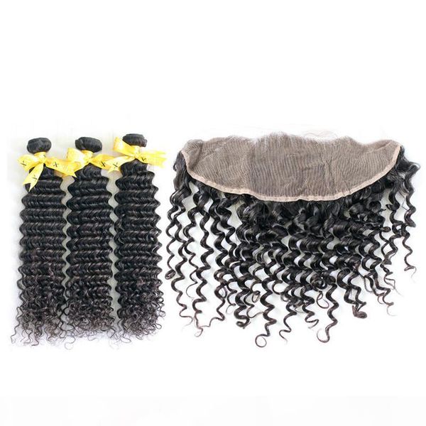 8a brazilian hair human hair deep wave 3 bundles machine double weft with lace frontal grade 9a hair products ing, Black
8a brazilian hair human hair deep wave 3 bundles machine double weft with lace frontal grade 9a hair products ing, Black