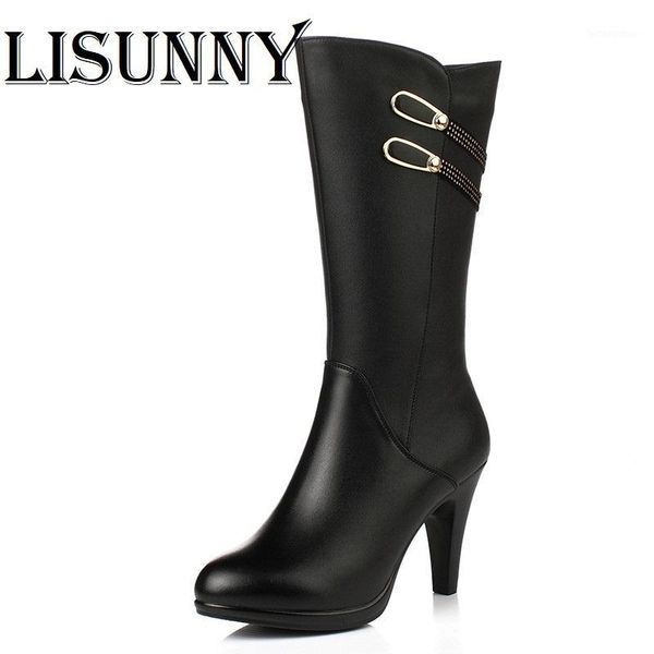 women long boots high heel 2020 latest genuine leather women's fashion boots stiletto warm breathable female winter1, Black
women long boots high heel 2020 latest genuine leather women's fashion boots stiletto warm breathable female winter1, Black