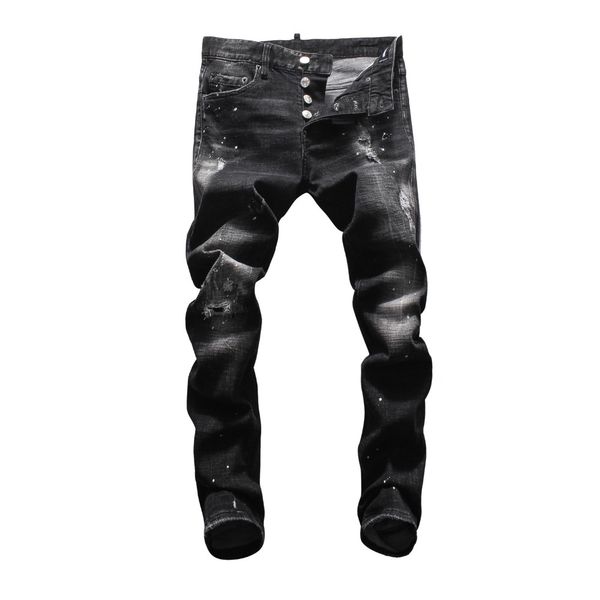 european american jeans casual famous brand jeans men slim denim trousers button black hole pencil pants brand jeans for men q0105, Black;white
european american jeans casual famous brand jeans men slim denim trousers button black hole pencil pants brand jeans for men q0105, Black;white