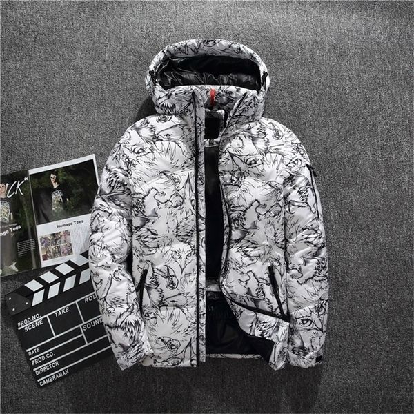 mens casual down jacket winter new boutique white duck down thick warm fashion print mens slim hooded white black down coat 201114
mens casual down jacket winter new boutique white duck down thick warm fashion print mens slim hooded white black down coat 201114