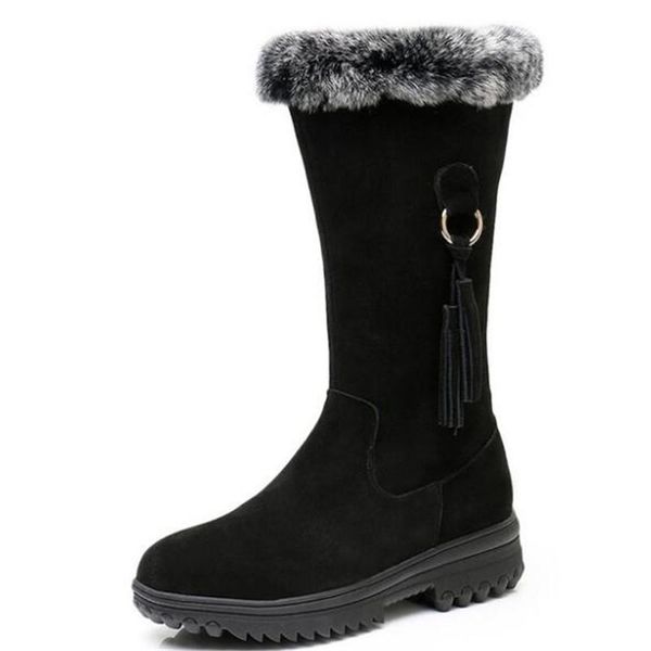 boots frosted cowhide tassel fur fashion winter leather snow plus size in-tube woman's, Black
boots frosted cowhide tassel fur fashion winter leather snow plus size in-tube woman's, Black