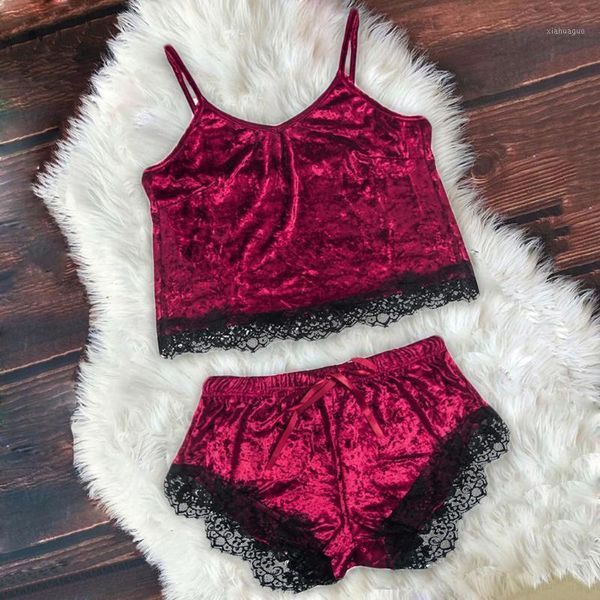 lingerie set velvet sleepwear women's pajama set ladies babydoll nightwear cute lady and shorts pijama mujer, Black;red
lingerie set velvet sleepwear women's pajama set ladies babydoll nightwear cute lady and shorts pijama mujer, Black;red