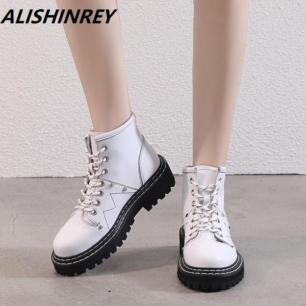 alishinrey women's autumn martin boots shoes 2020 new ankle boots female genuine leather thick british fan car ladies, Black
alishinrey women's autumn martin boots shoes 2020 new ankle boots female genuine leather thick british fan car ladies, Black